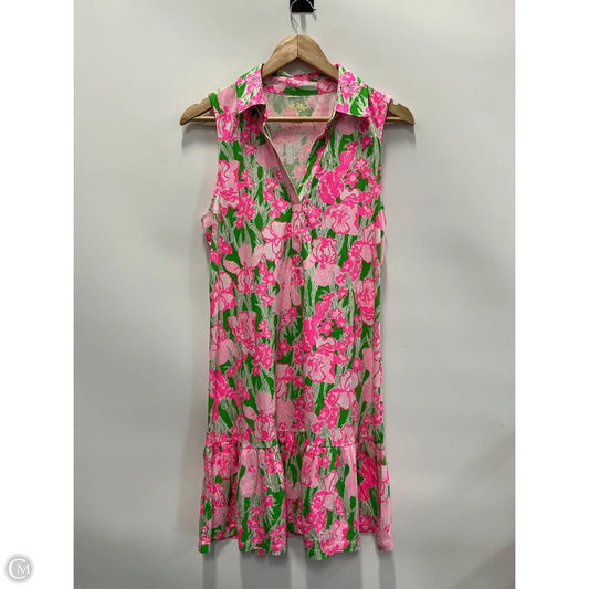 Dress Designer By Lilly Pulitzer In Green & Pink, Size: S