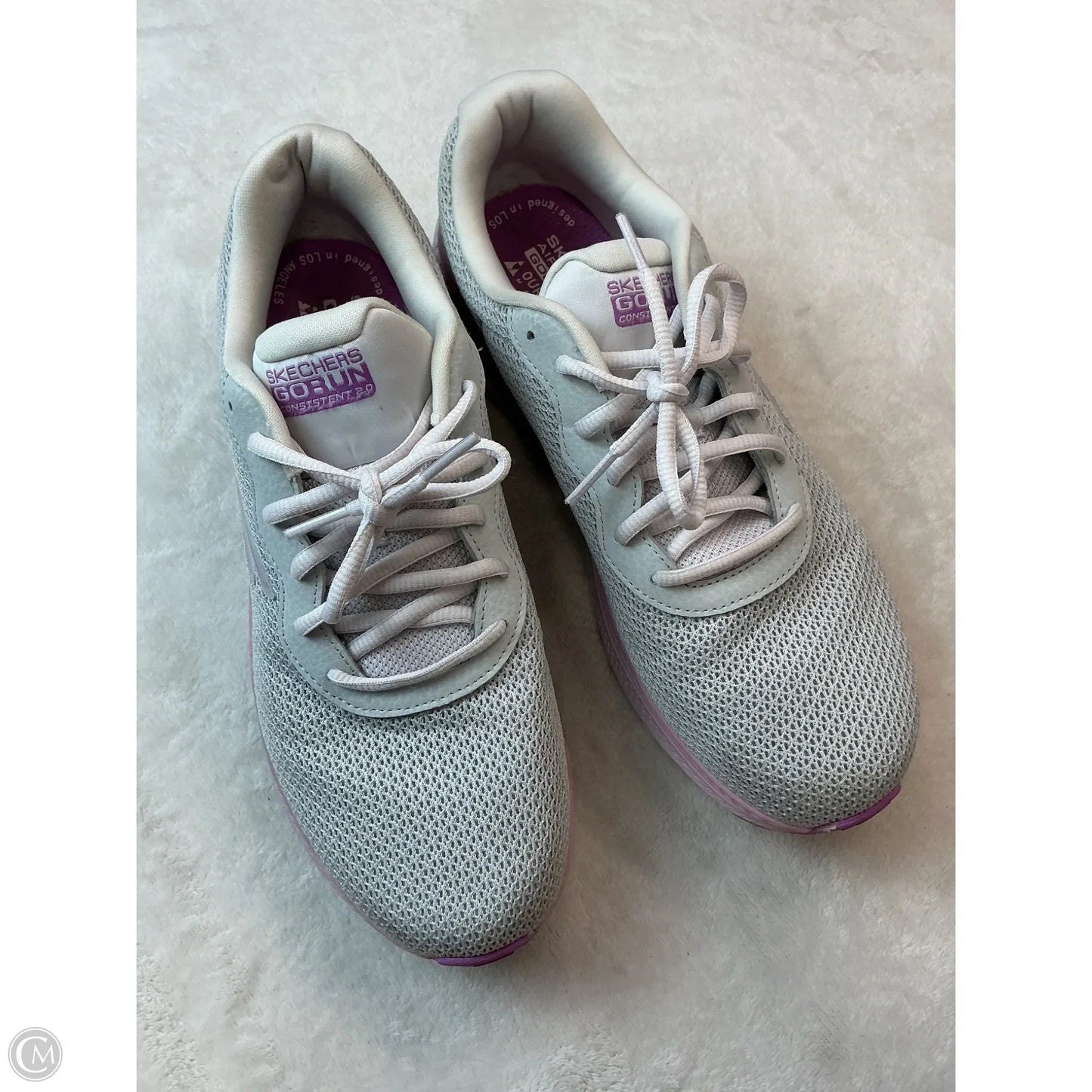 Shoes Athletic By Skechers In Grey, Size: 9