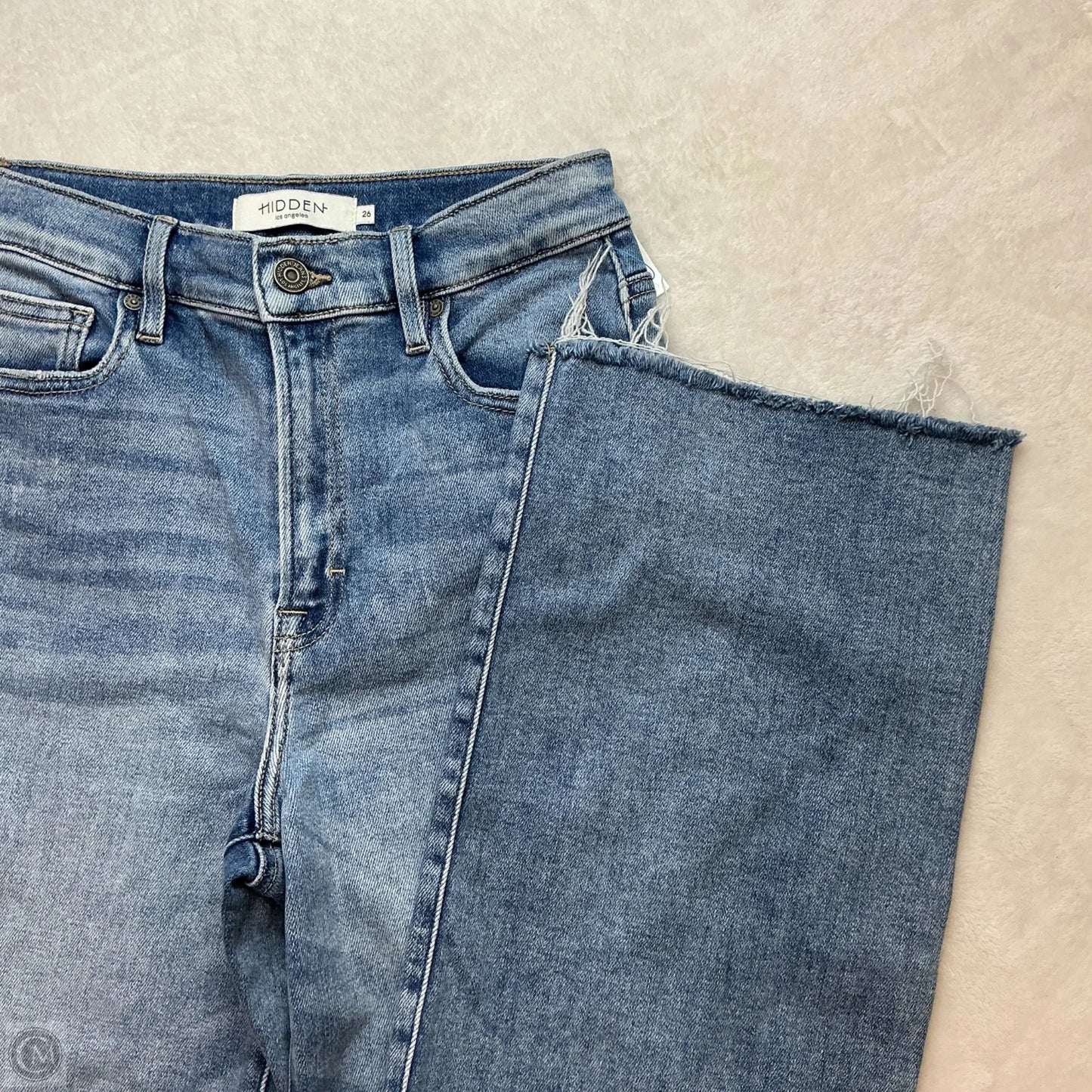 Jeans Wide Leg By Hidden In Blue Denim, Size: 4
