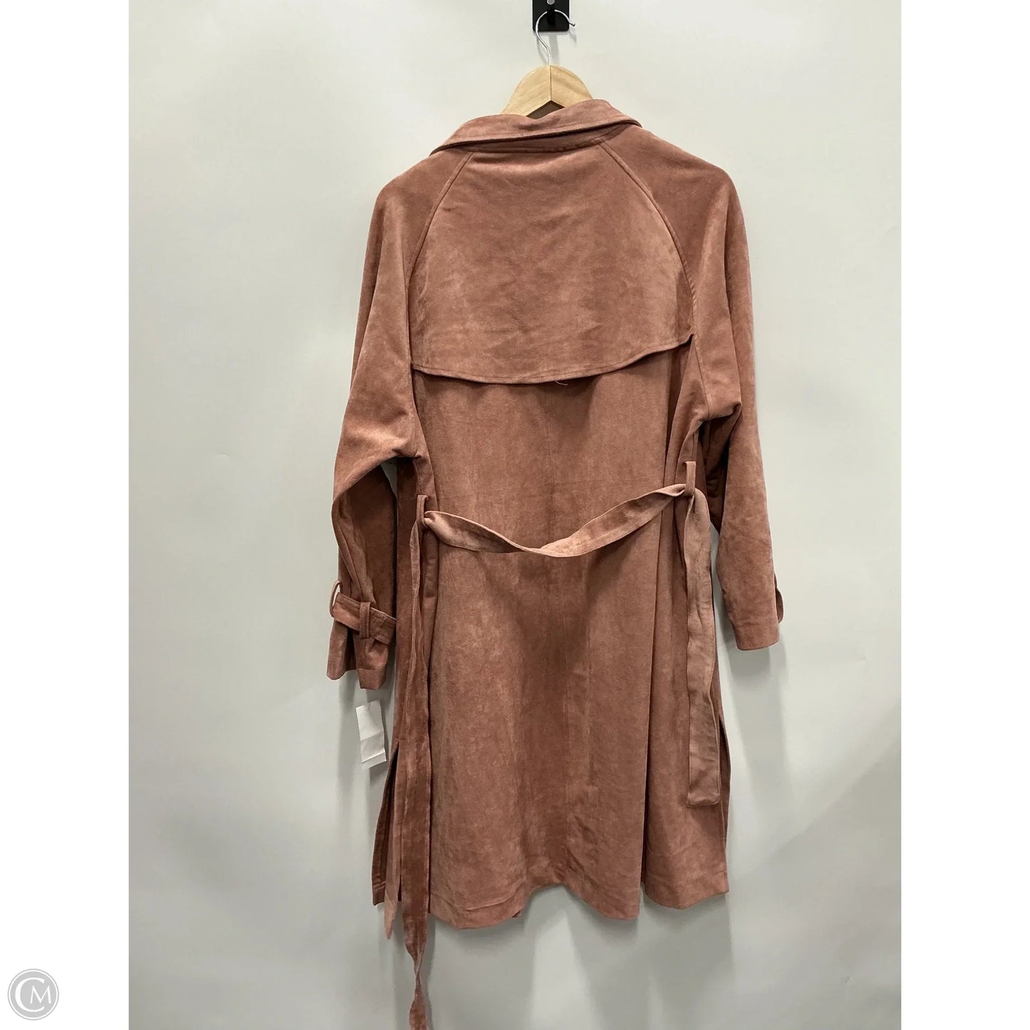 Coat Trench Coat By Oat In Pink, Size: S