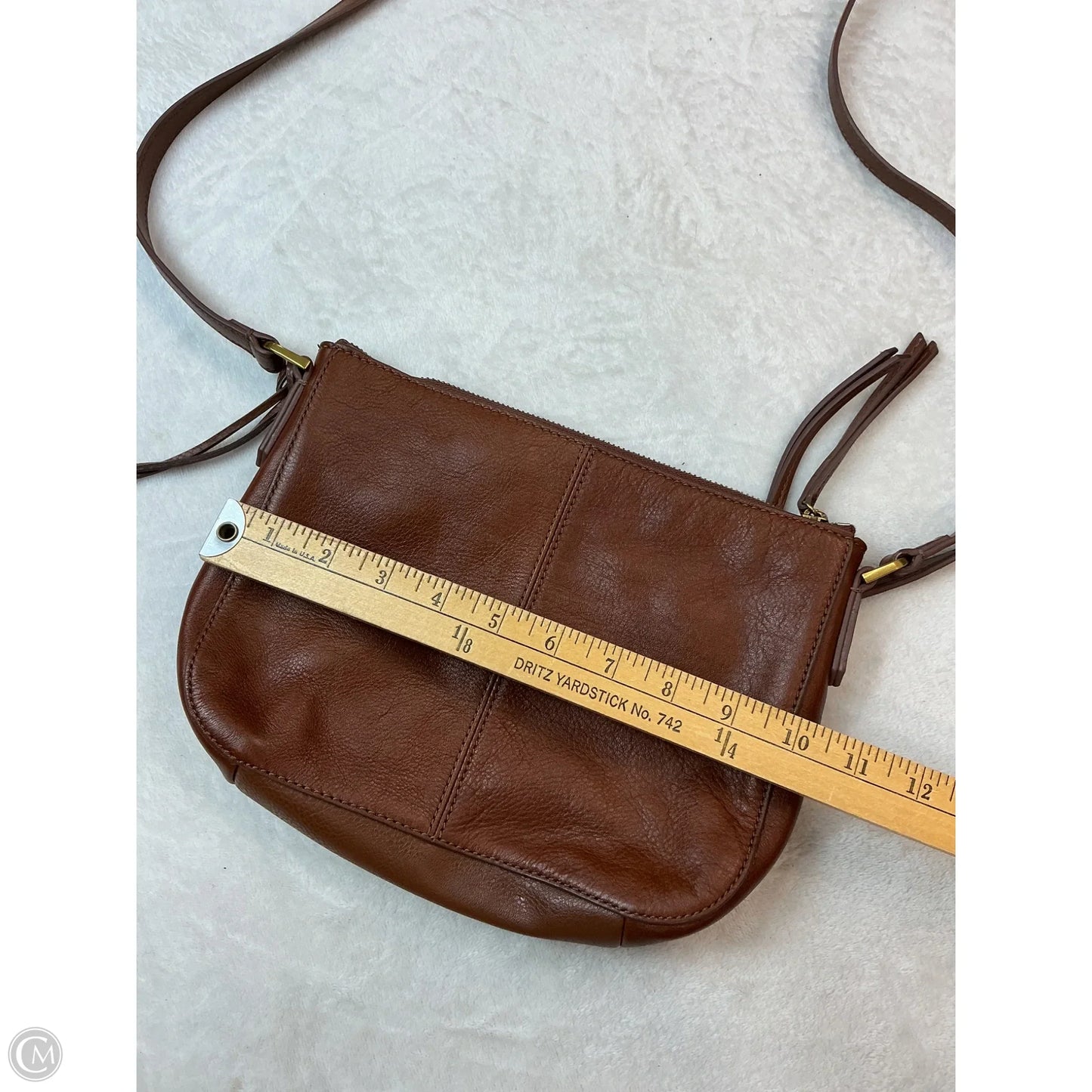 Crossbody Leather By Fossil, Size: Small