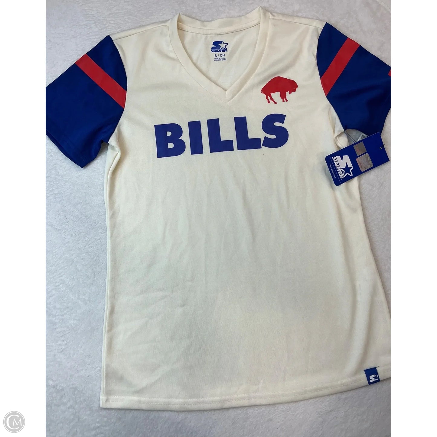 Athletic Top Short Sleeve By Clothes Mentor In Cream, Size: S