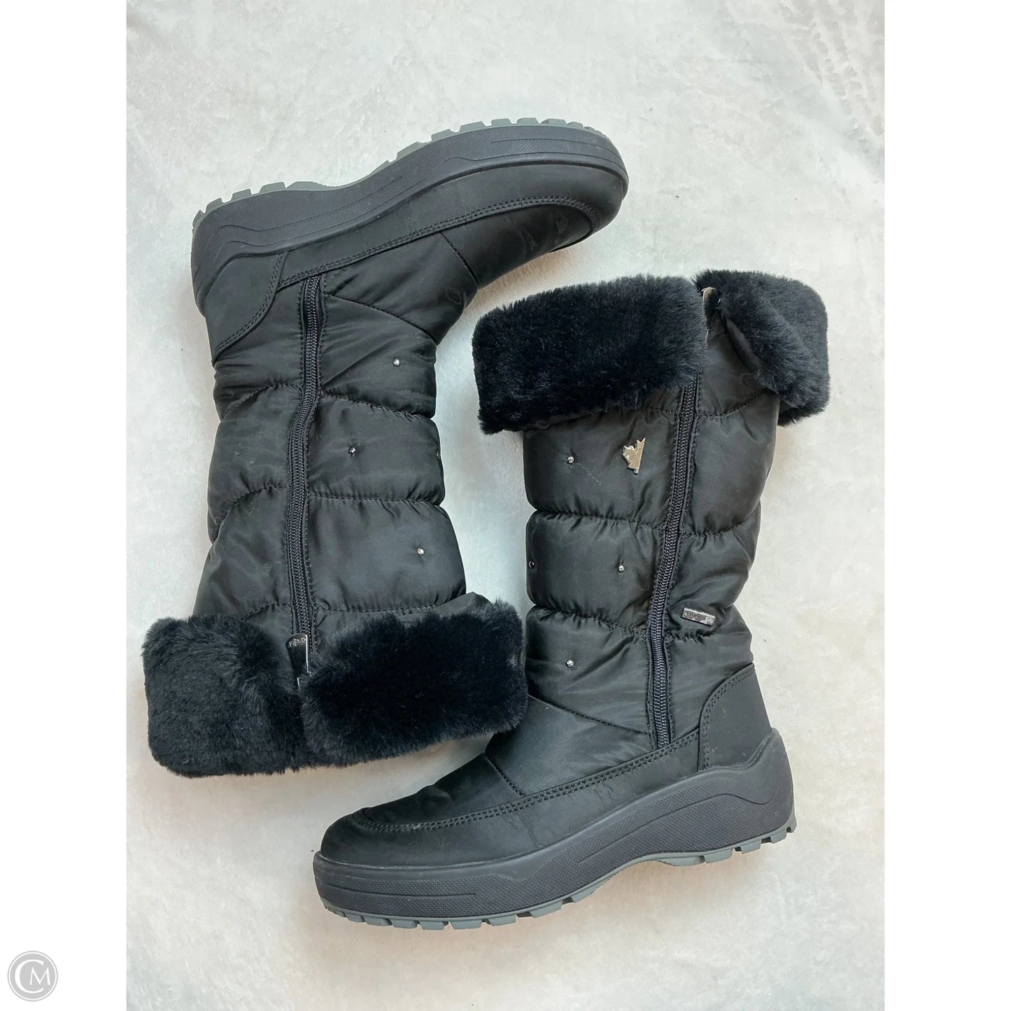 Boots Snow By Clothes Mentor In Black, Size: 6