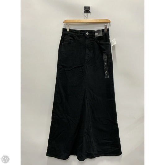 Skirt Maxi By Express In Black Denim, Size: 0
