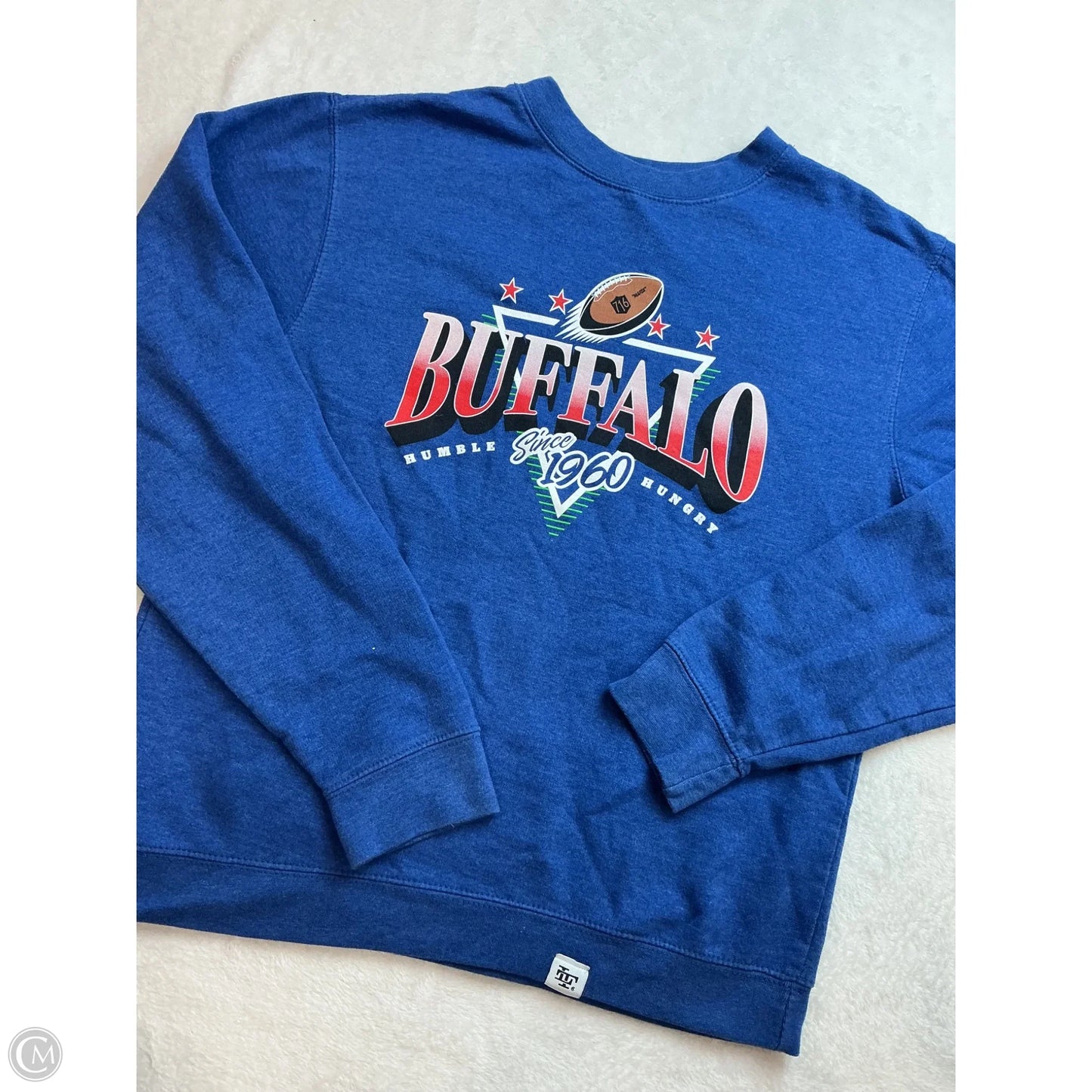 Sweatshirt Crewneck By Clothes Mentor In Blue, Size: S