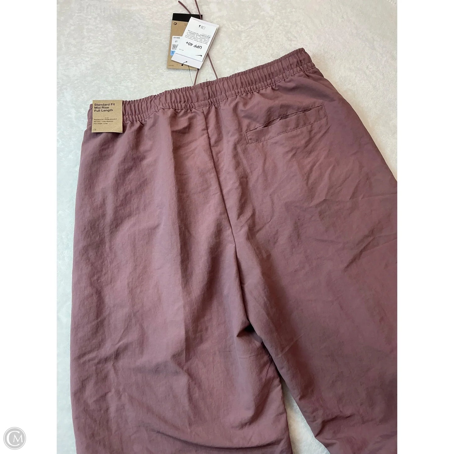 Athletic Pants By Nike In Mauve, Size: M