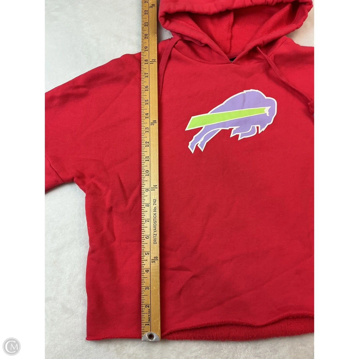 Athletic Sweatshirt Hoodie By Nfl In Red, Size: S