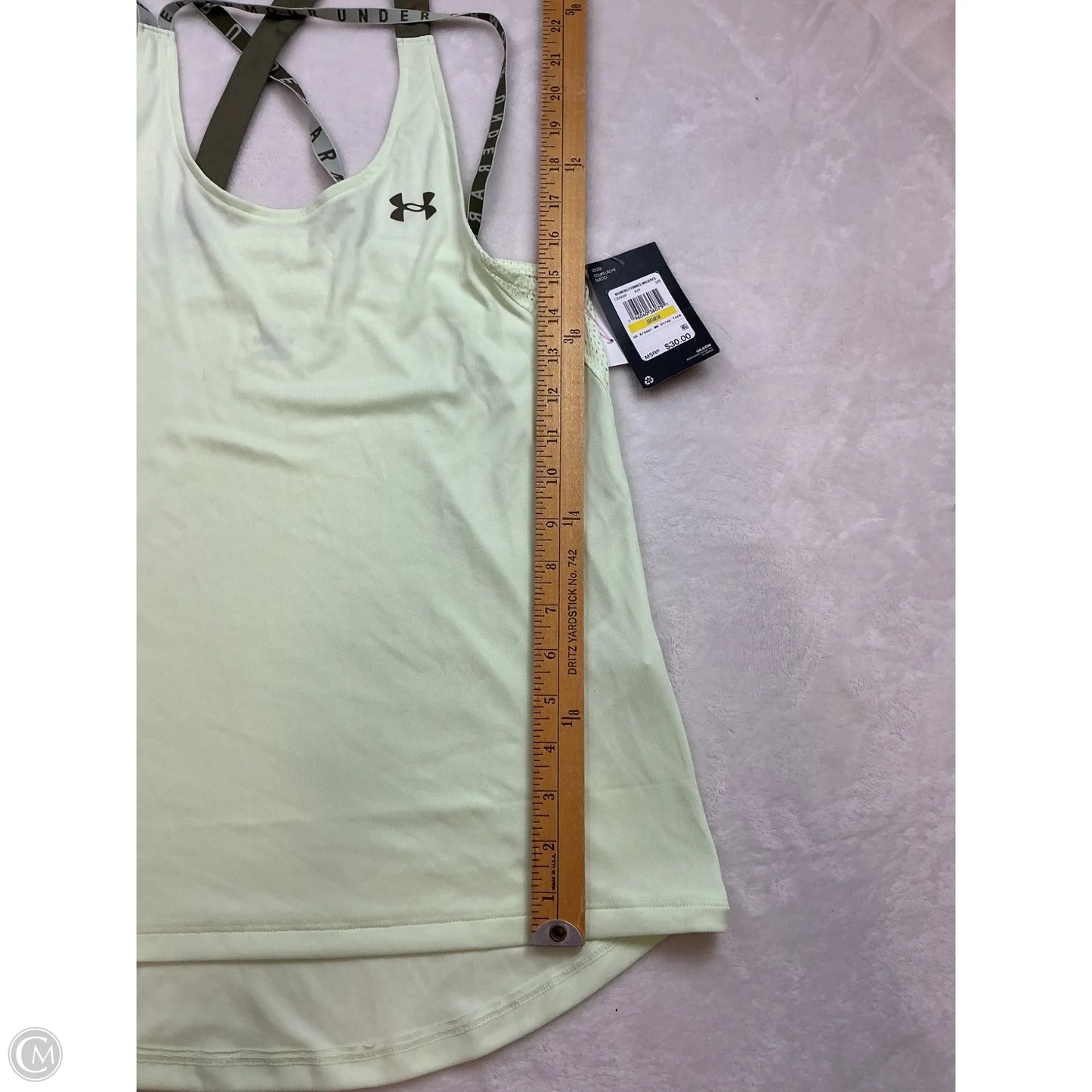 Athletic Tank Top By Under Armour In Green, Size: M