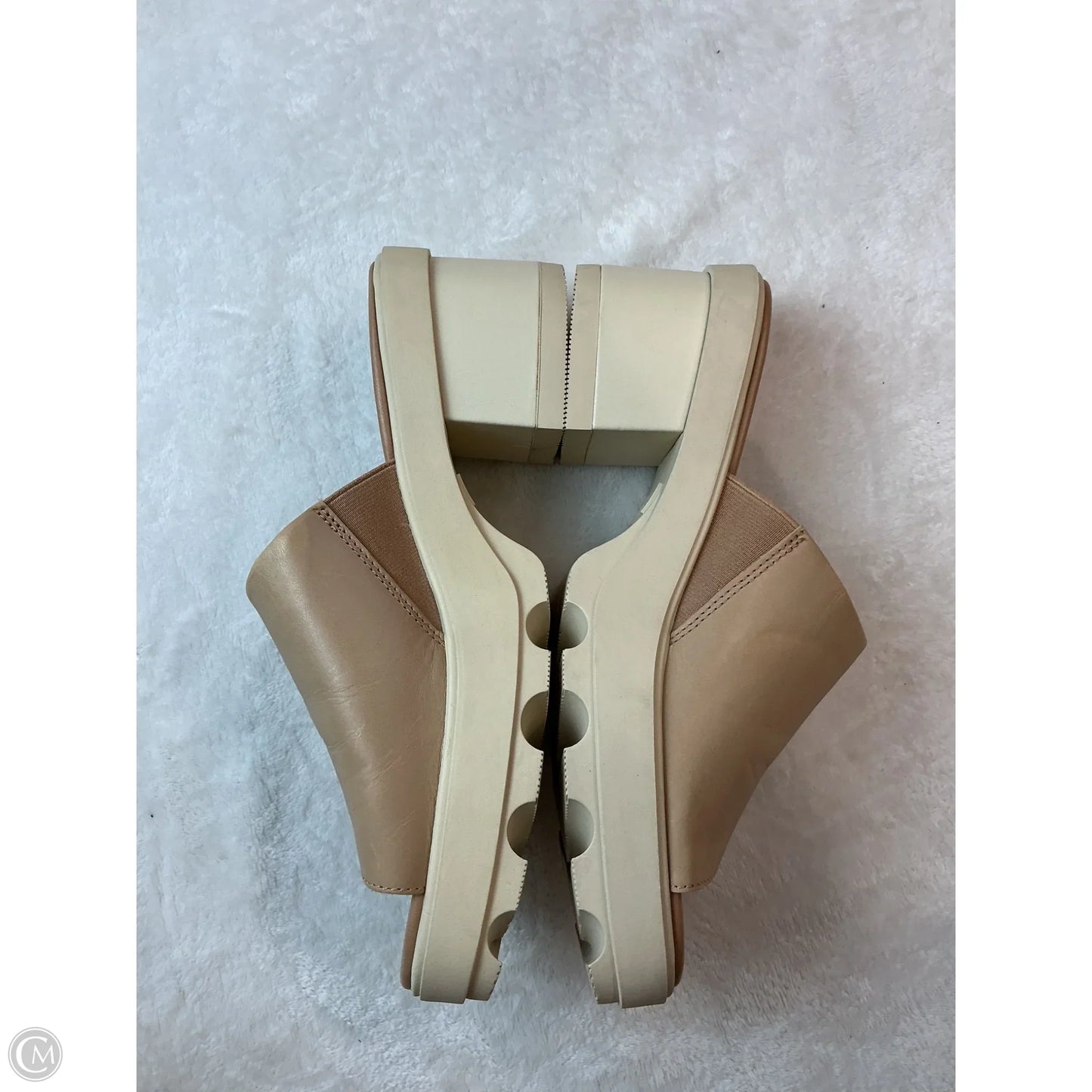 Sandals Heels Block By Sorel In Beige, Size: 8.5