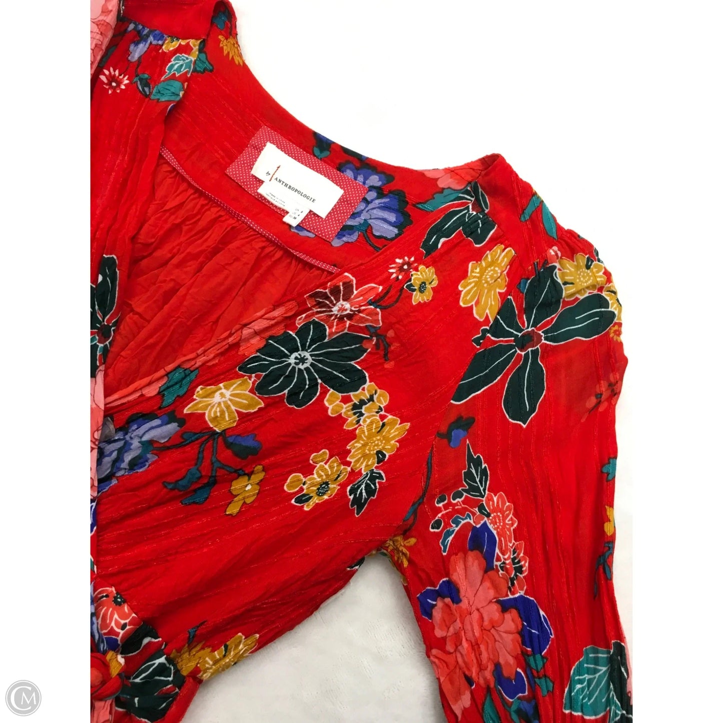 Dress Casual Midi By Anthropologie In Red, Size: 4
