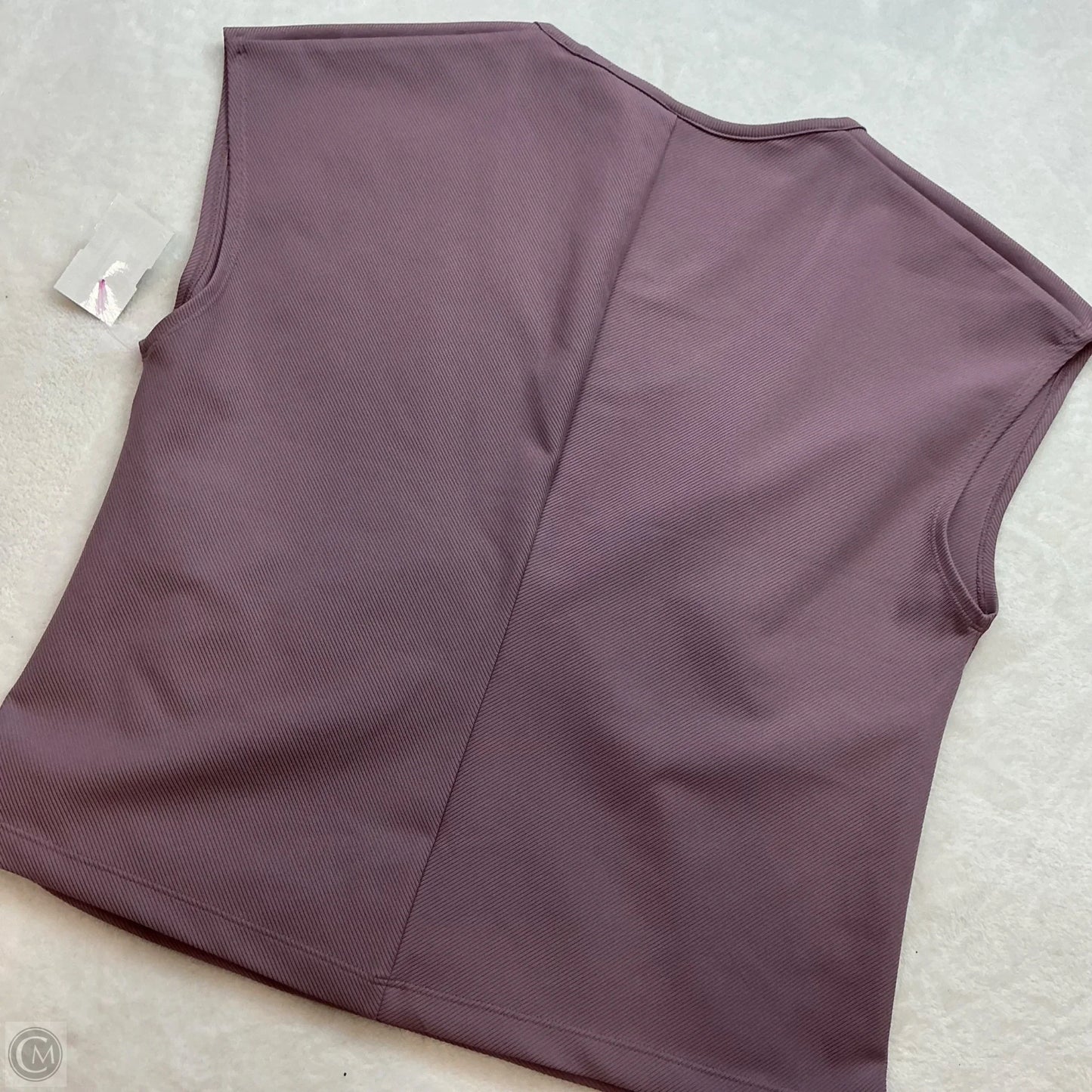 Athletic Top Short Sleeve By Athleta In Purple, Size: L