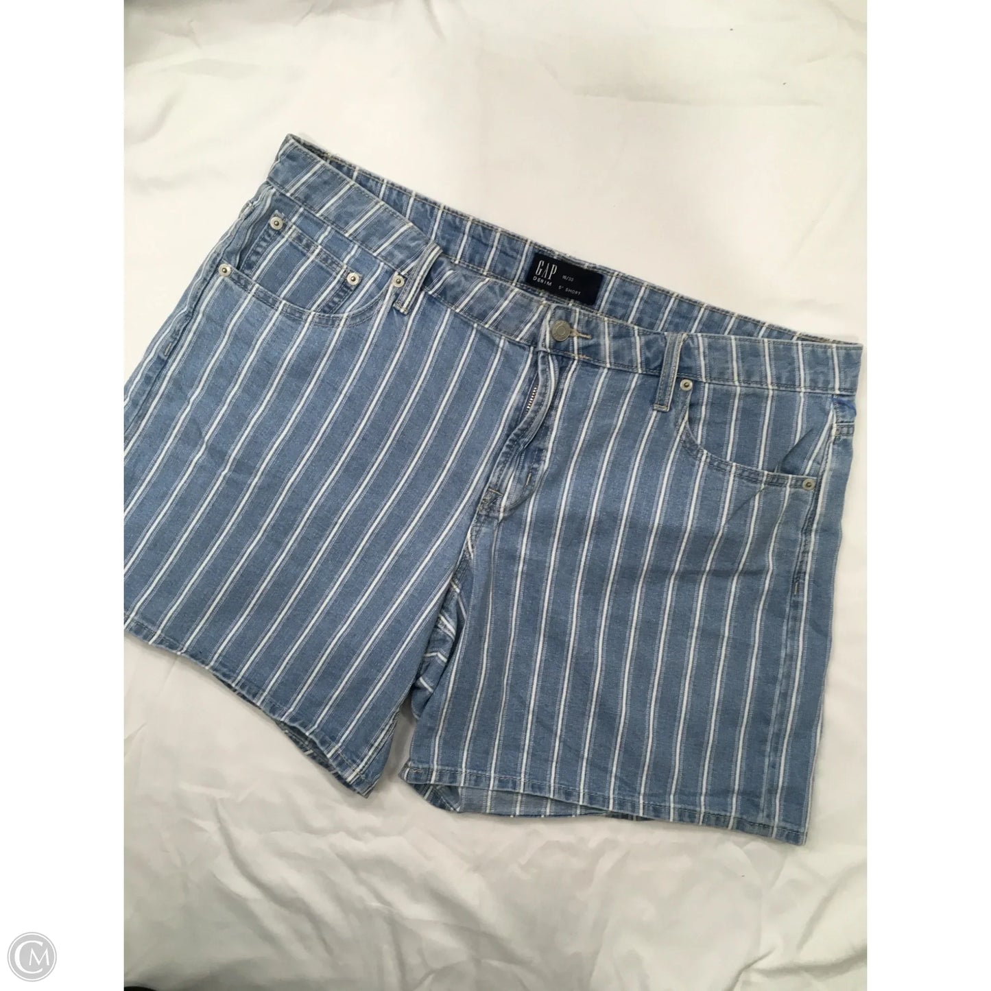 Shorts By Gap In Blue & White, Size: 16