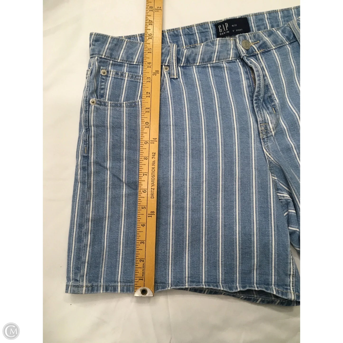 Shorts By Gap In Blue & White, Size: 16