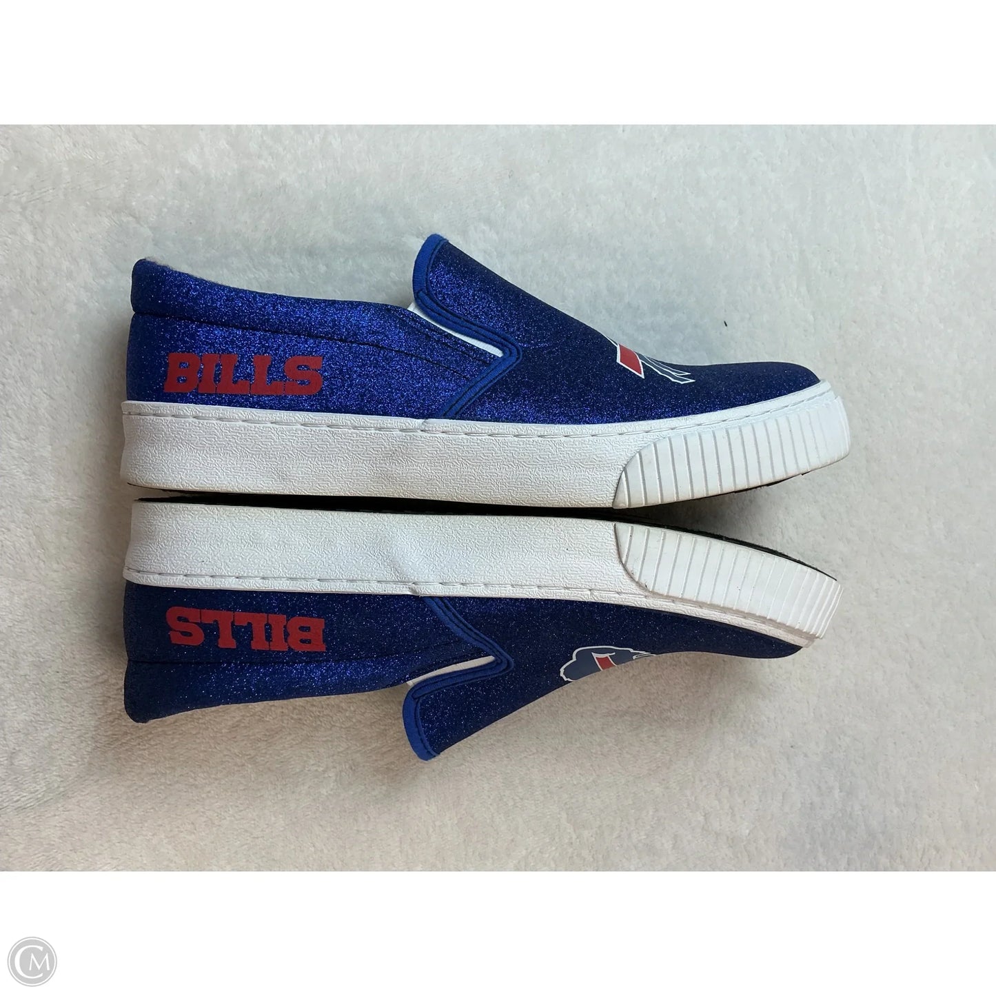 Shoes Flats By Clothes Mentor In Blue & Red, Size: 8