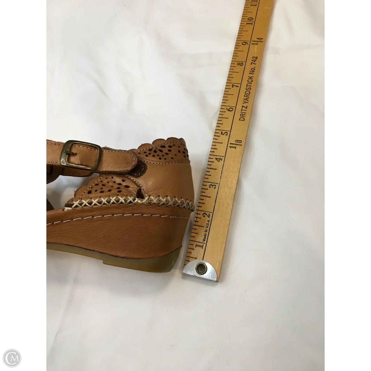Shoes Heels Wedge By Spring Step In Brown, Size: 6