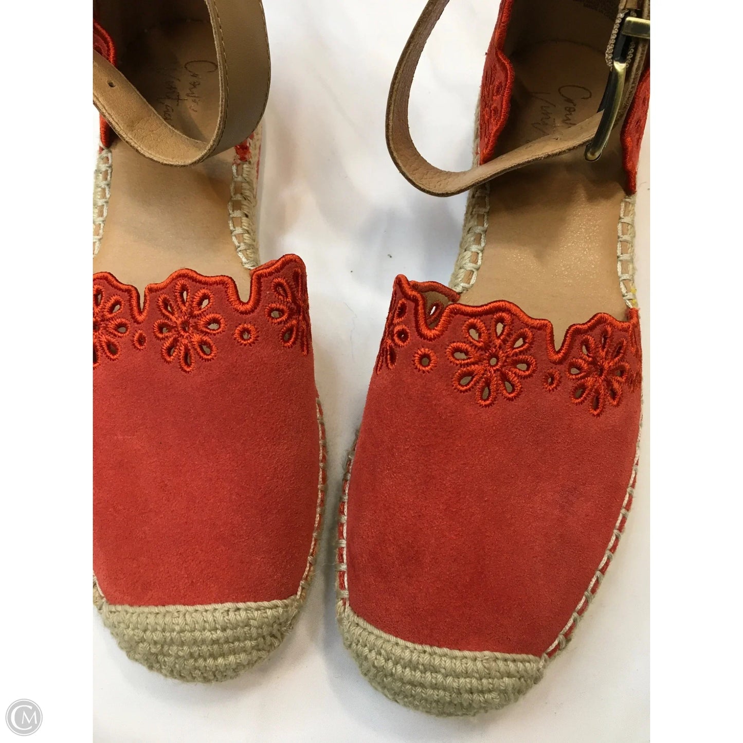 Sandals Flats By Crown Vintage In Brown & Red, Size: 6