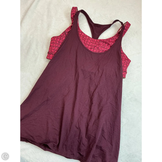 Tank Top By Lululemon In Maroon, Size: S