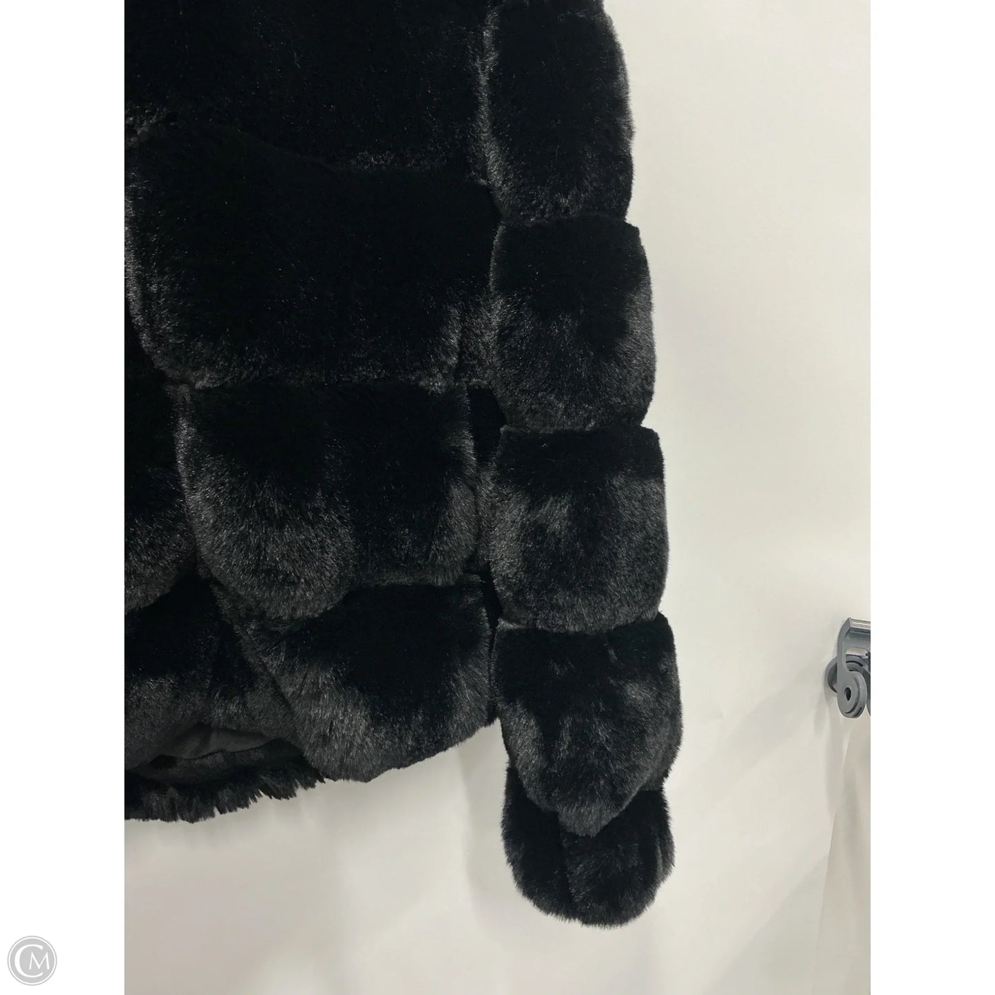 Coat Faux Fur & Sherpa By Bcbgmaxazria In Black, Size: M
