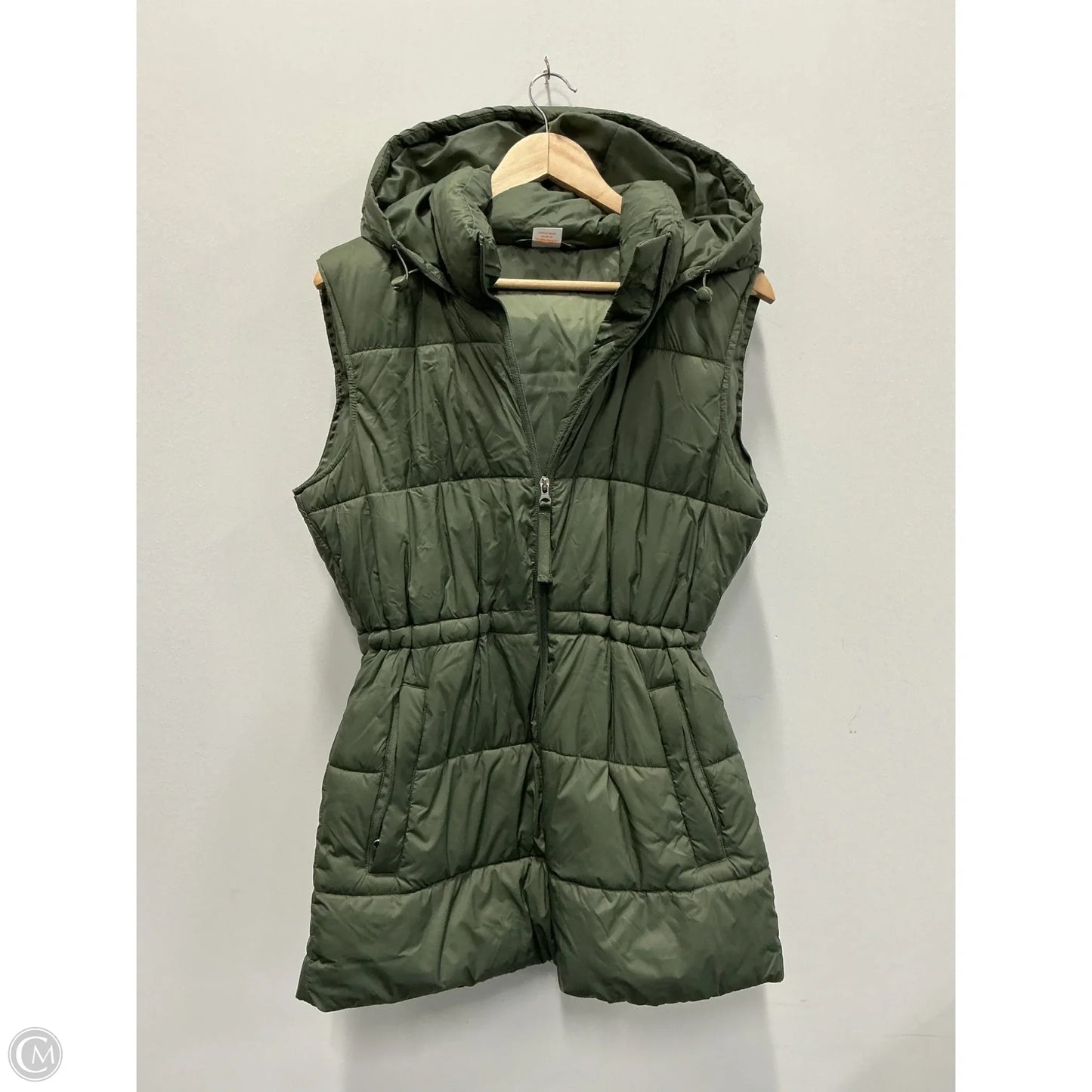 Vest Puffer & Quilted By Clothes Mentor In Green, Size: S