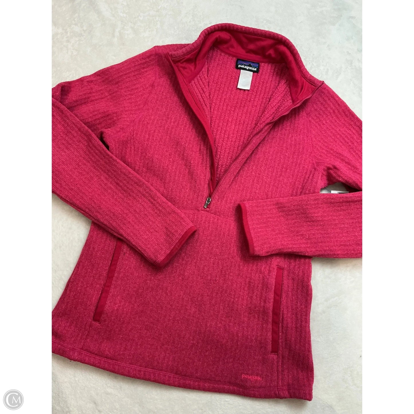 Athletic Sweatshirt Collar By Patagonia In Pink, Size: Xl