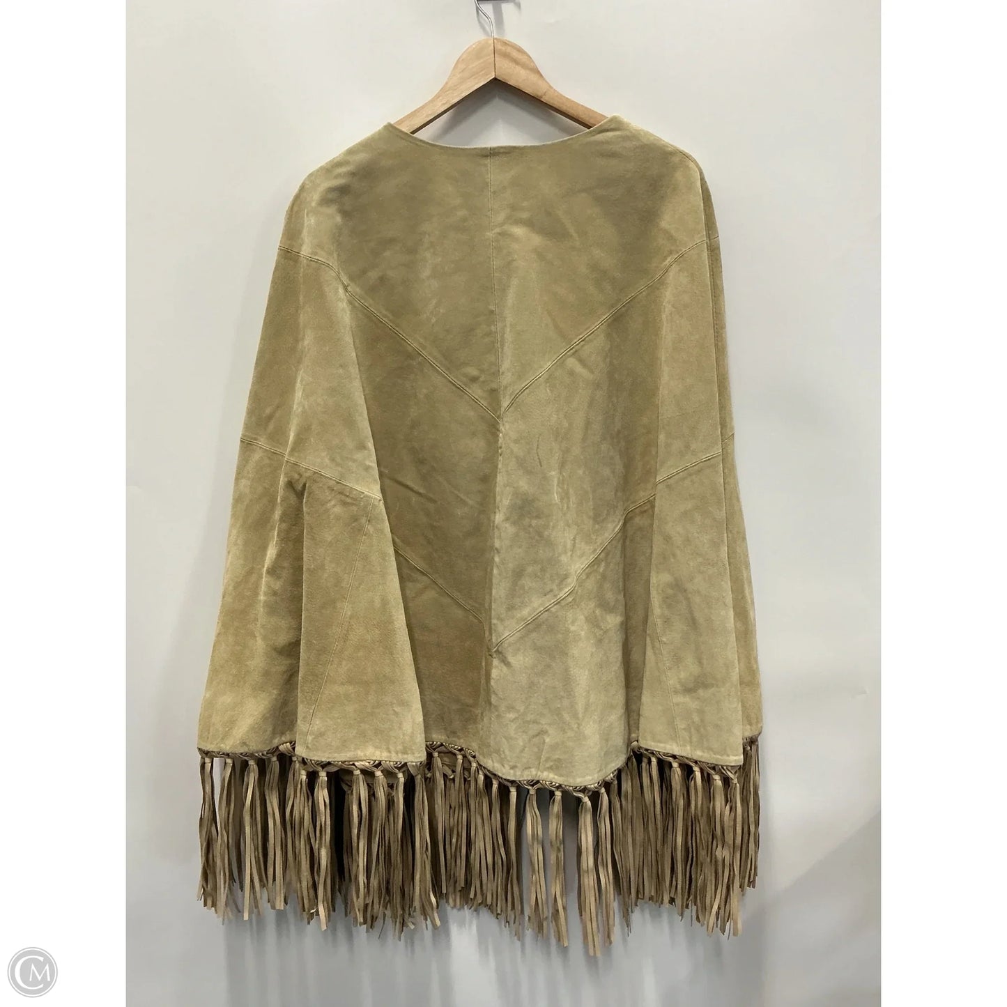 Coat Leather By Clothes Mentor In Beige