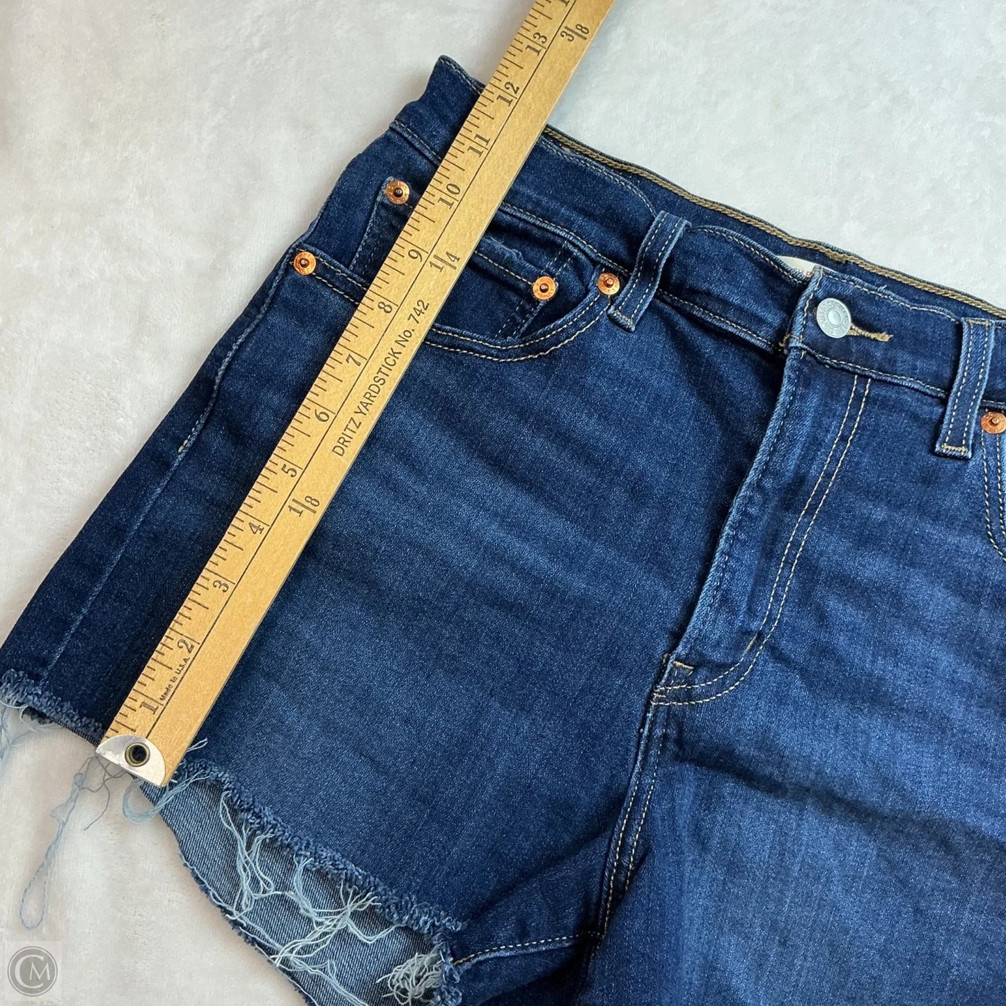 Shorts By Levis In Blue Denim, Size: Xl
