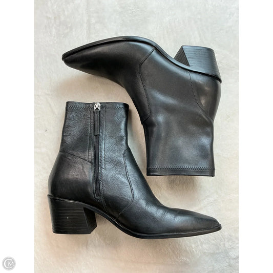 Boots Ankle Heels By Zara In Black, Size: 6.5