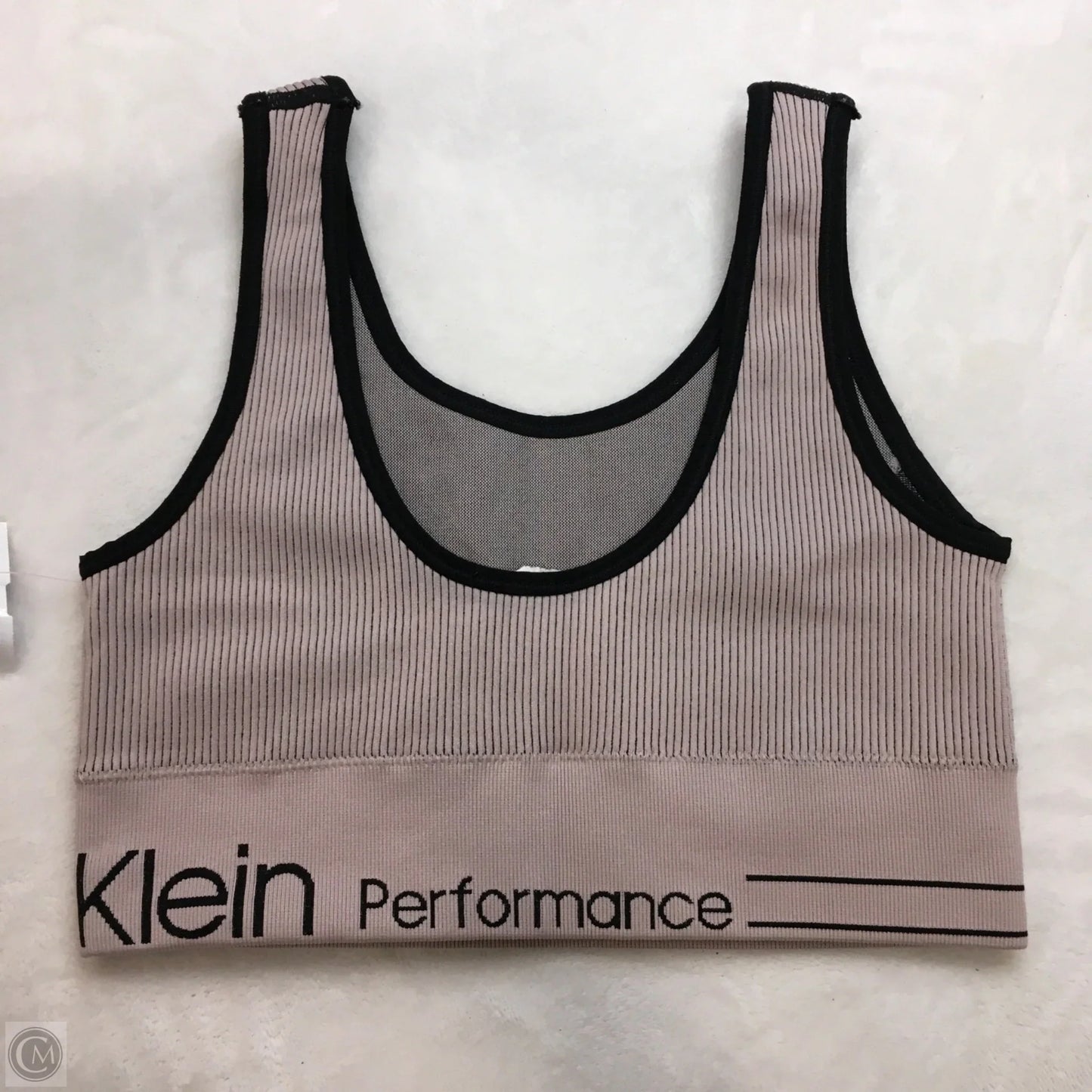 Athletic Bra By Calvin Klein In Ivory, Size: S