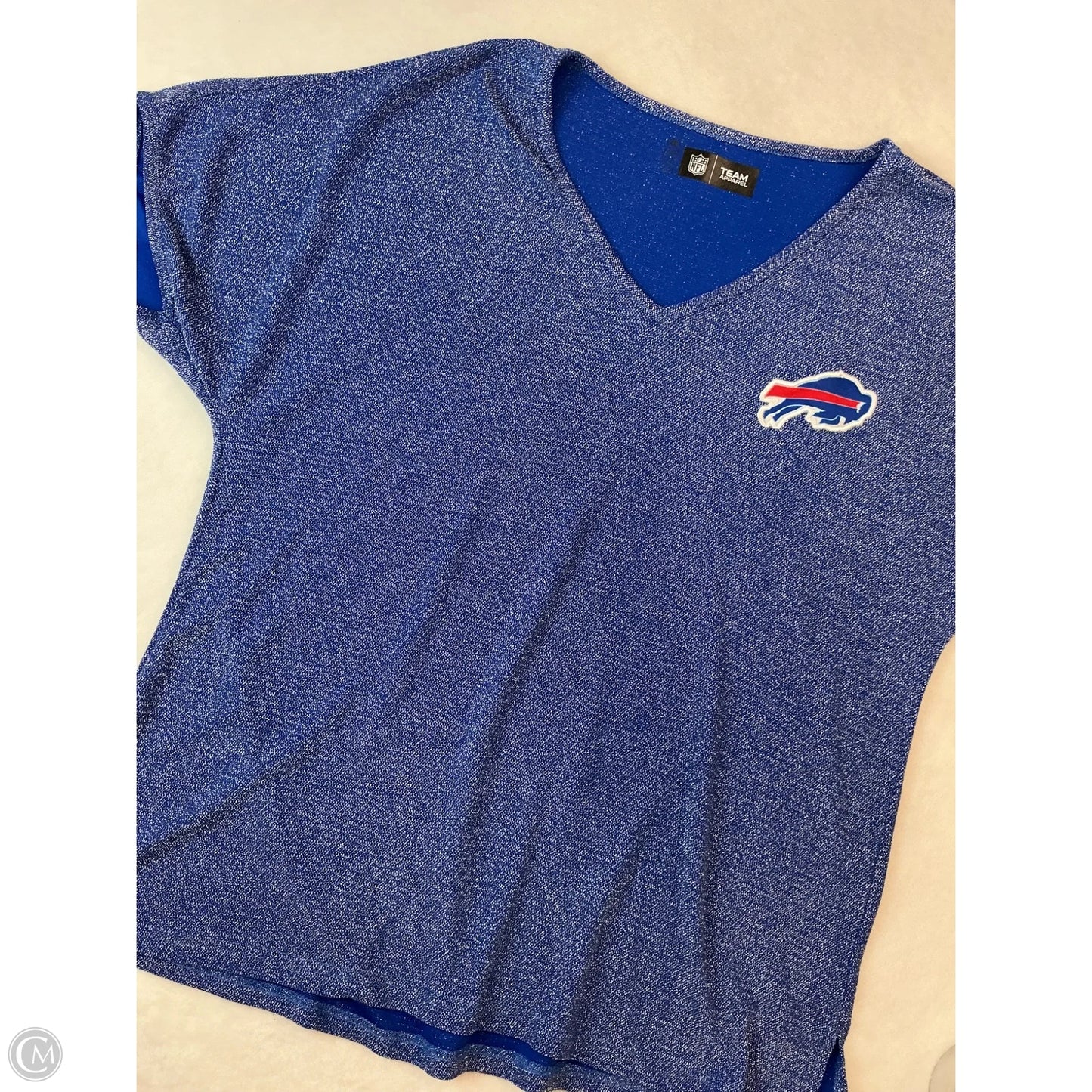 Top Short Sleeve By Nfl In Blue, Size: 2x