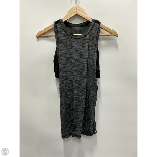 Athletic Tank Top By Lululemon In Black & Grey, Size: 6