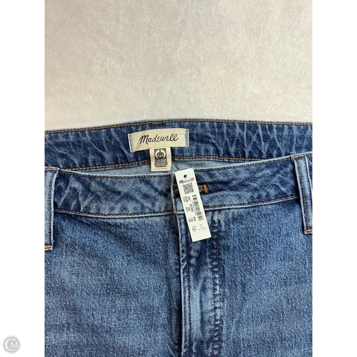 Jeans Straight By Madewell In Blue Denim, Size: 24