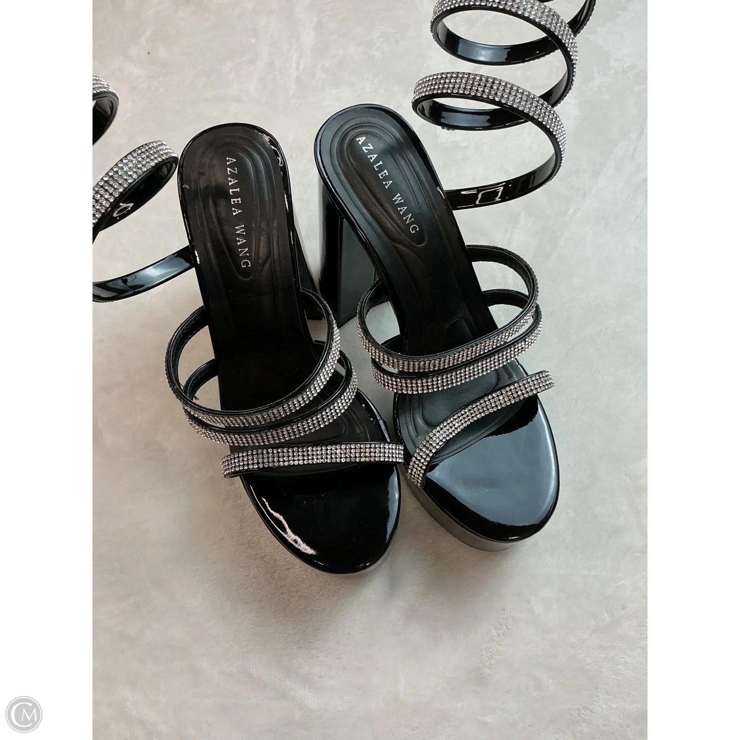Shoes Heels Block By Azalea Wang In Black, Size: 6