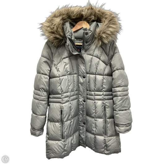 Coat Puffer & Quilted By London Fog In Grey, Size: M