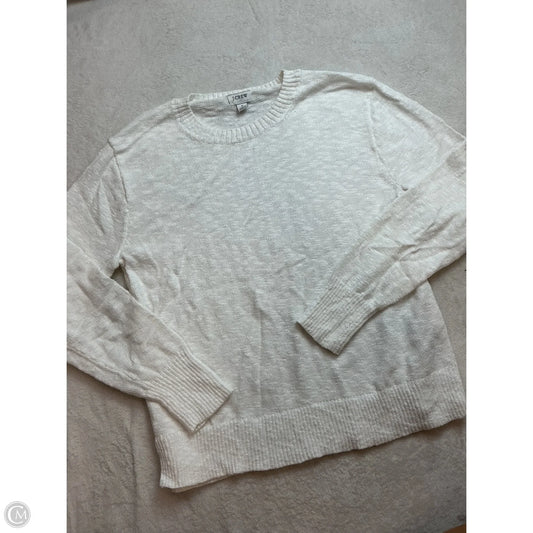 Top Long Sleeve By J. Crew In White, Size: S