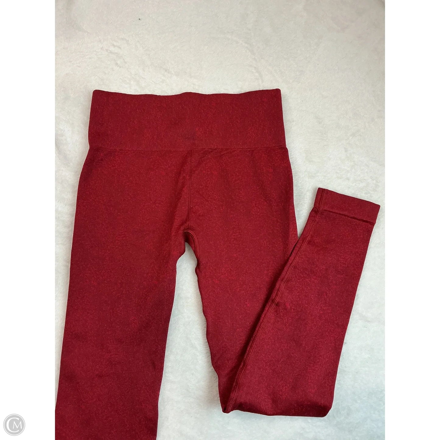 Athletic Leggings By Gym Shark In Red, Size: S