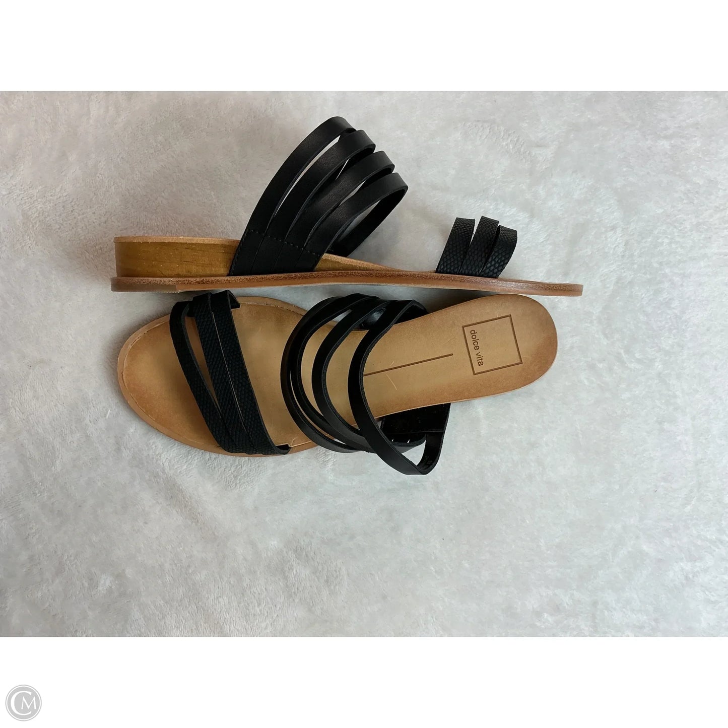 Sandals Flats By Dolce Vita In Black & Brown, Size: 8
