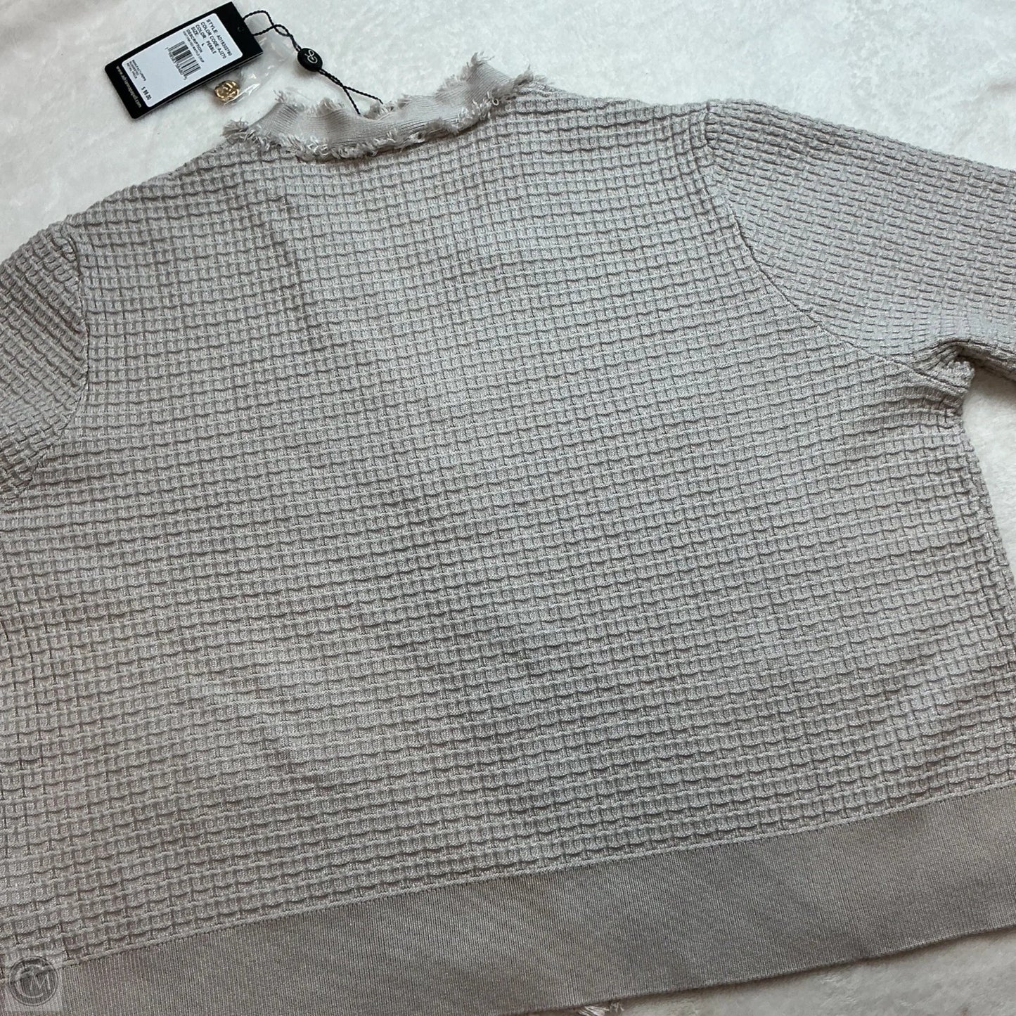 Cardigan By Adrianna Papell In Grey, Size: L
