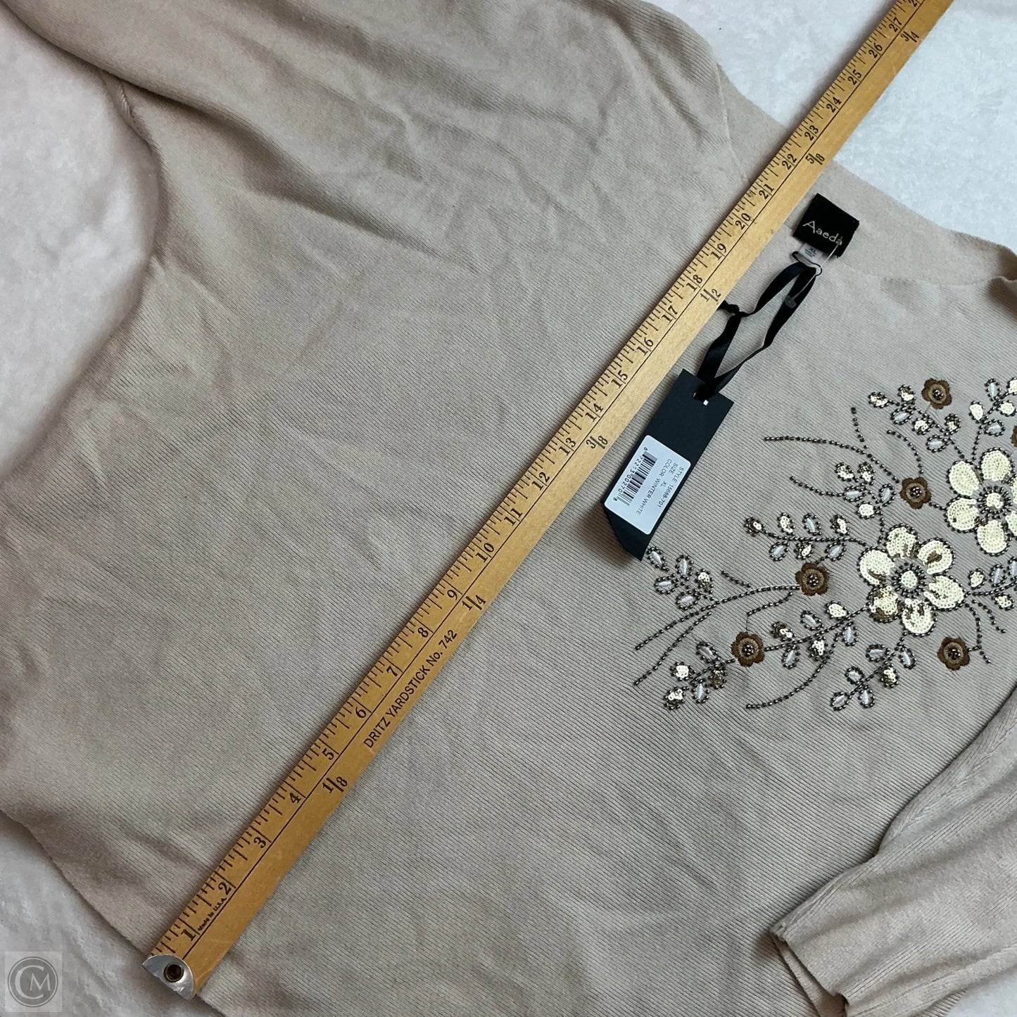 Top Long Sleeve By Aaeda In Cream, Size: Xl