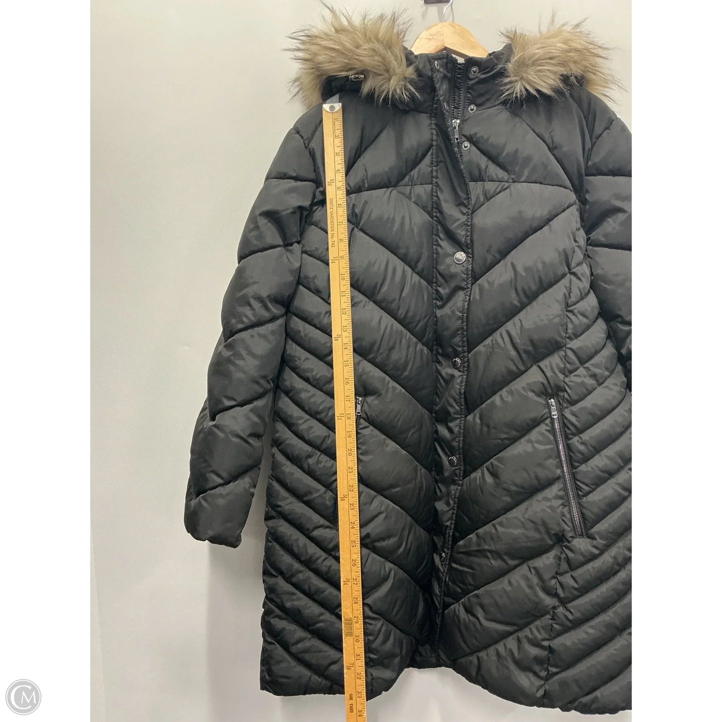 Coat Puffer & Quilted By London Fog In Black, Size: Xxl