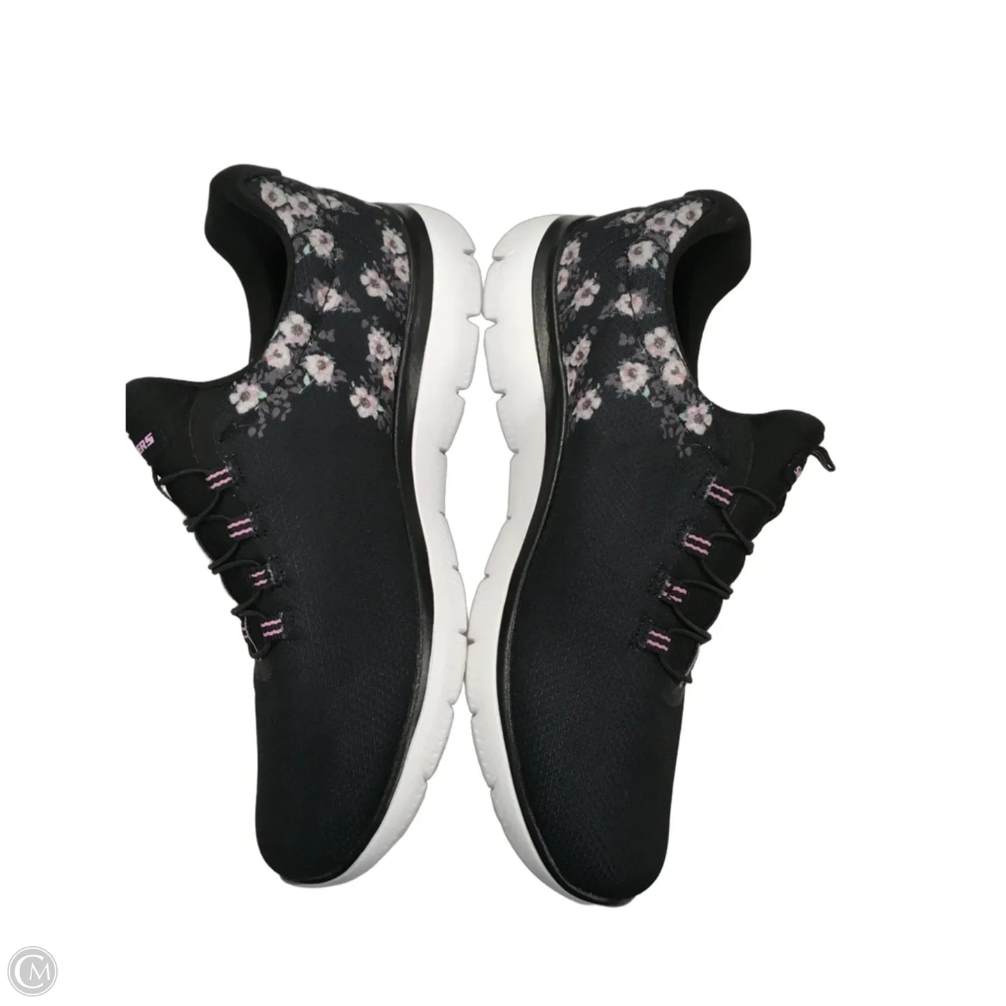 Shoes Athletic By Skechers In Floral Print, Size: 9