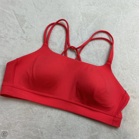 Athletic Bra By Athleta In Coral, Size: L
