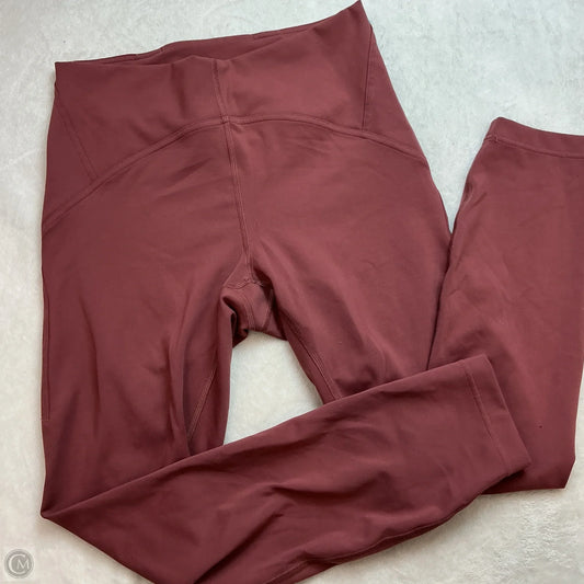 Athletic Leggings By Lululemon In Mauve, Size: 8