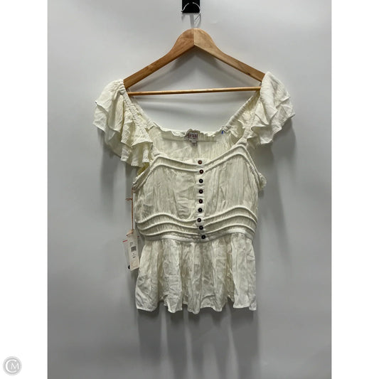 Top Sleeveless By Shyanne In White, Size: Xl