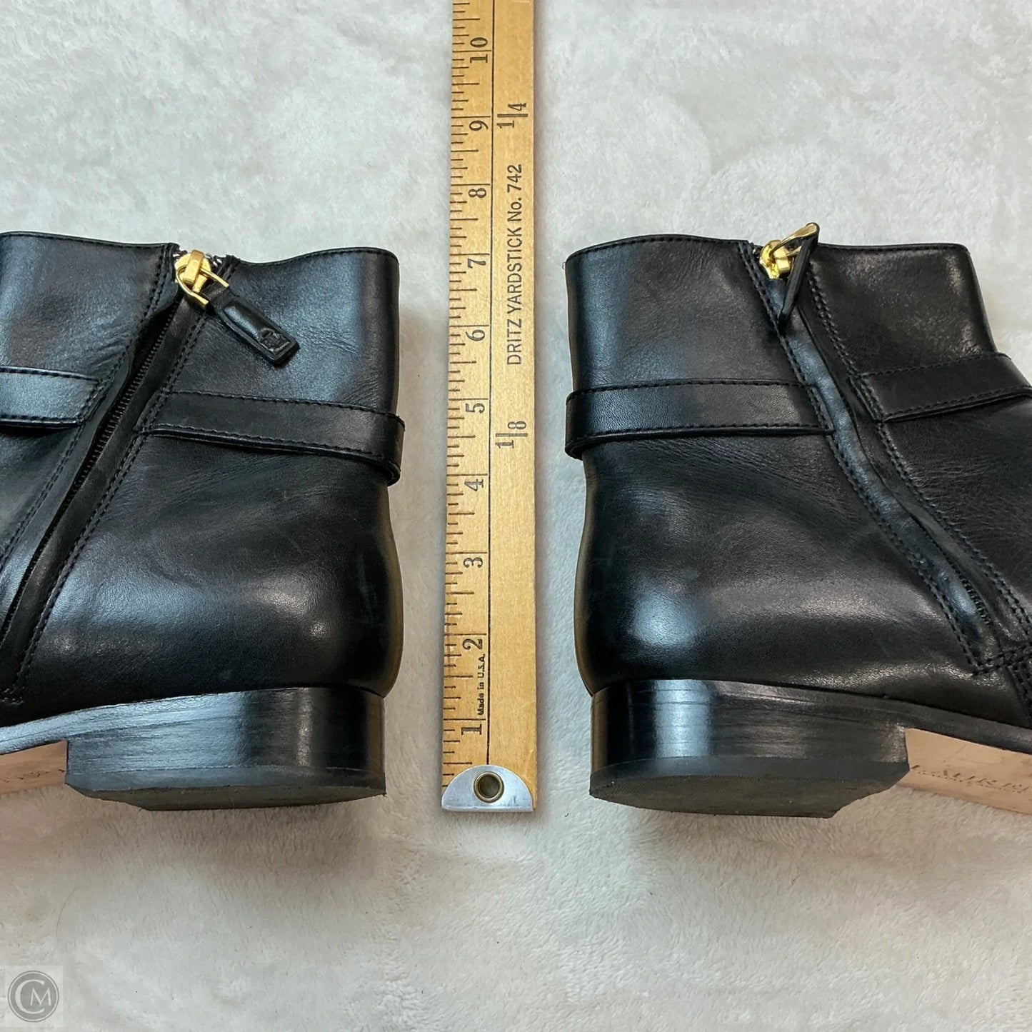 Boots Ankle Flats By Ralph Lauren In Black, Size: 8.5