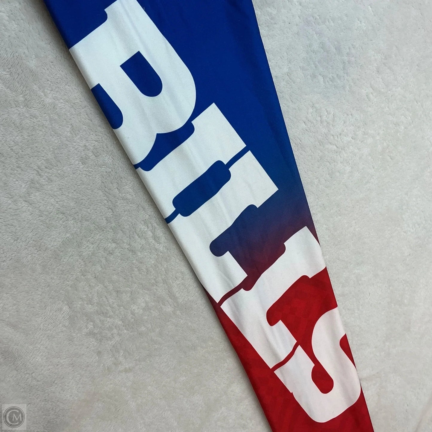 Athletic Leggings By Nfl In Blue Red & White, Size: M