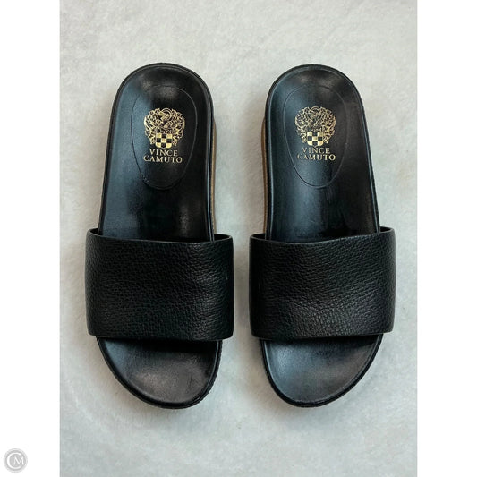 Sandals Flats By Vince Camuto In Black, Size: 7