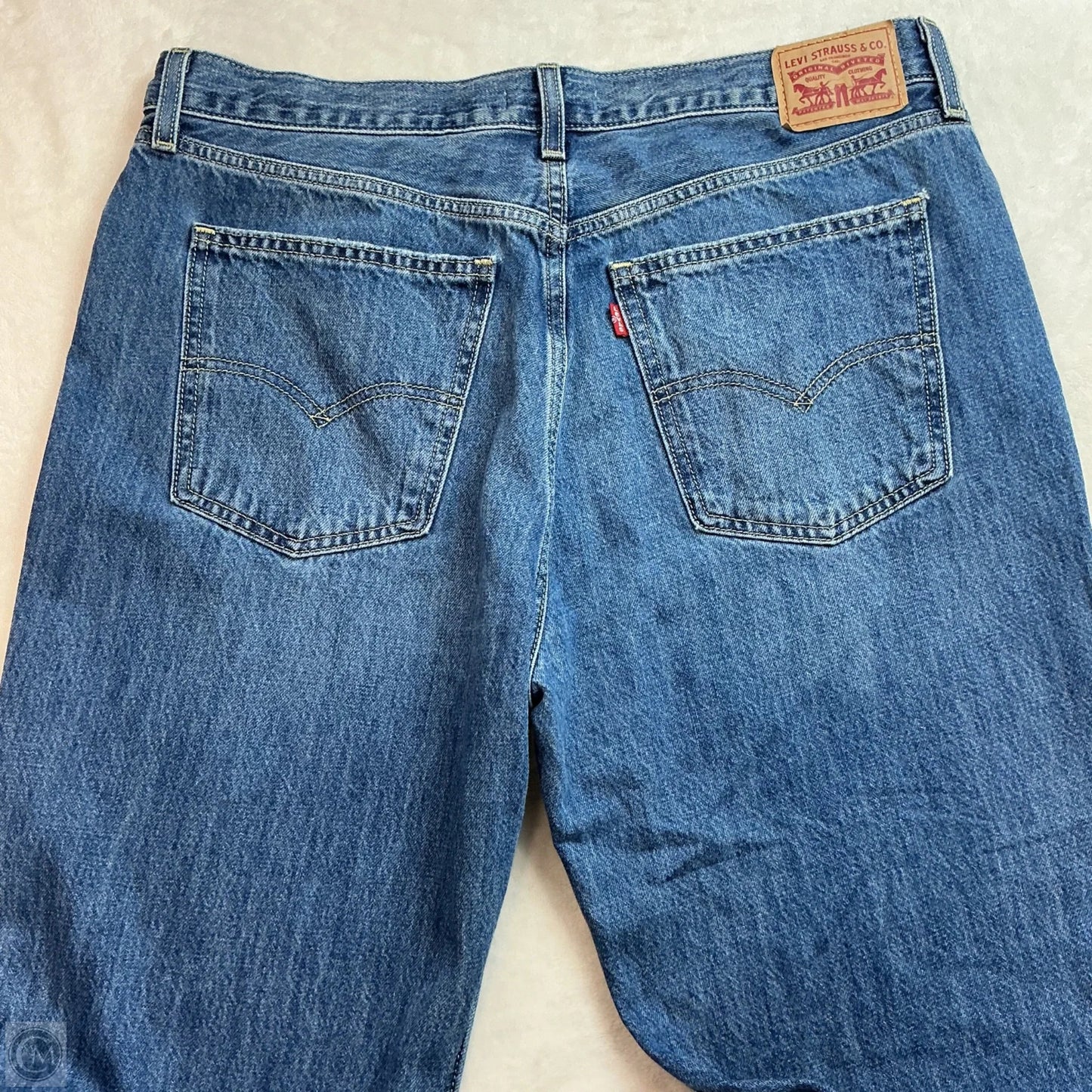 Jeans Straight By Levis In Blue Denim, Size: 10