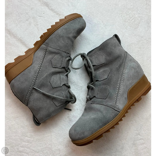 Boots Ankle Heels By Sorel In Grey, Size: 9