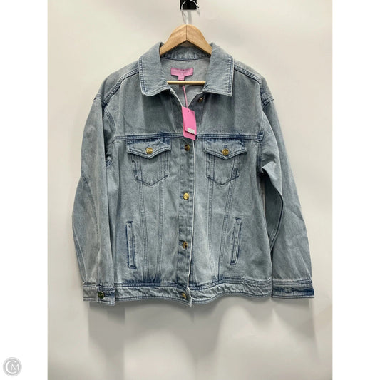 Jacket Denim By Stoney Clover Lane In Blue Denim, Size: L