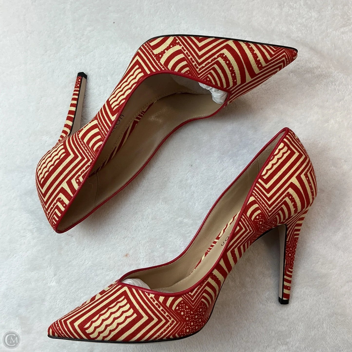 Shoes Heels Stiletto By Cma In Cream & Red, Size: 7.5